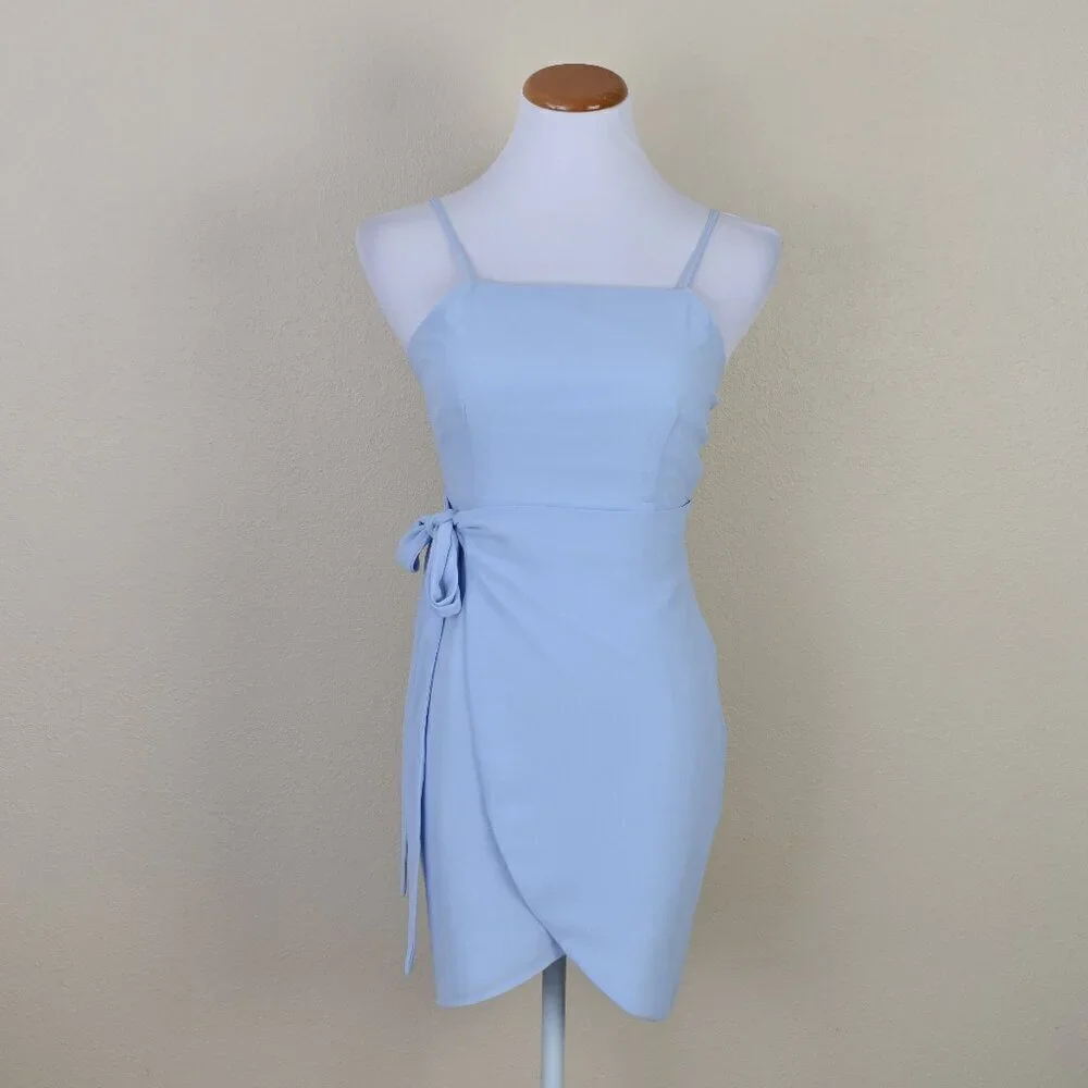 Superdown Morgan Layered Mini Wrap Dress XS - Picture 1 of 7
